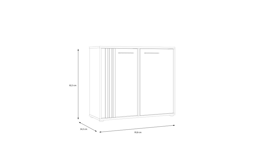 CARDIGANE - Meuble bas 2 portes 