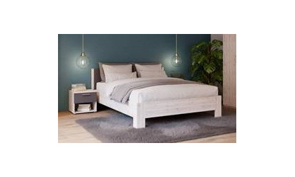 ADRIENNE - Lit pour couchage 160x200 (sans matelas, ni sommier) 